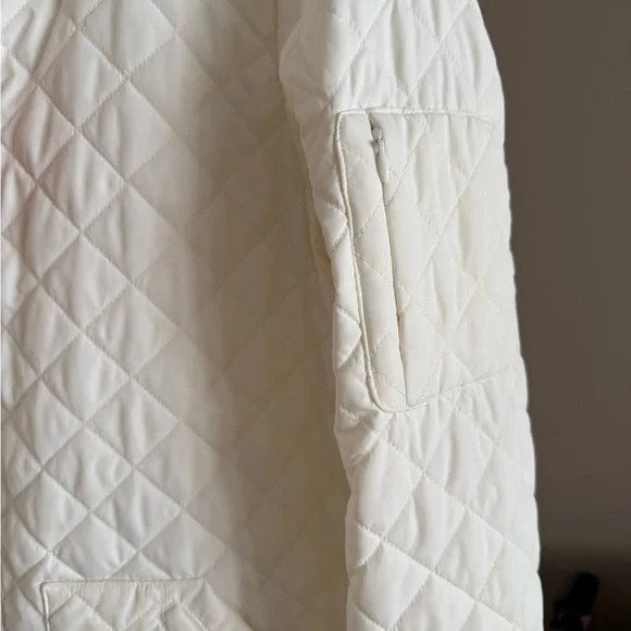 Zella Nordstrom Longline Water Resistant Quilted Bomber Jacket - Picture 5 of 9